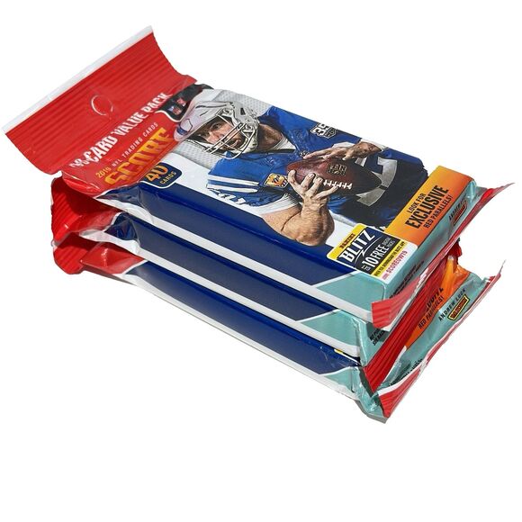 2019 Panini Score Football Jumbo Fat Pack Lot (3) – Factory Sealed 80 Cards - Picture 2 of 4